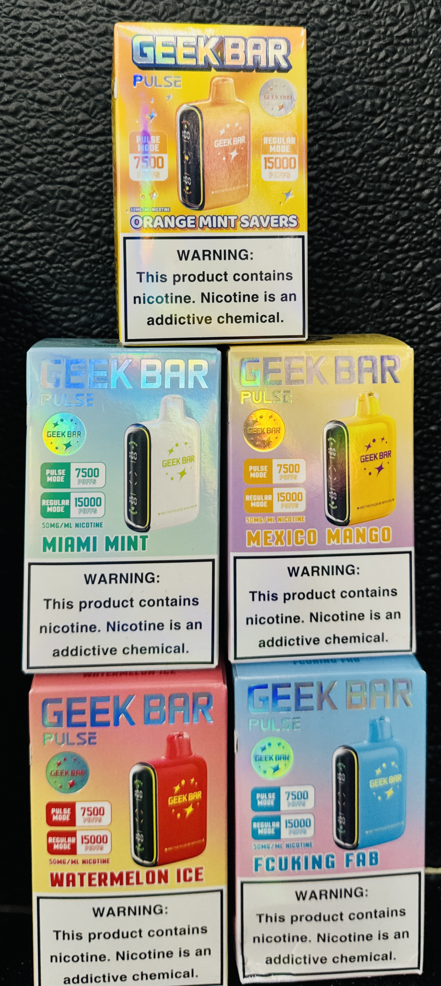 Geek Bar Pulse Flavors