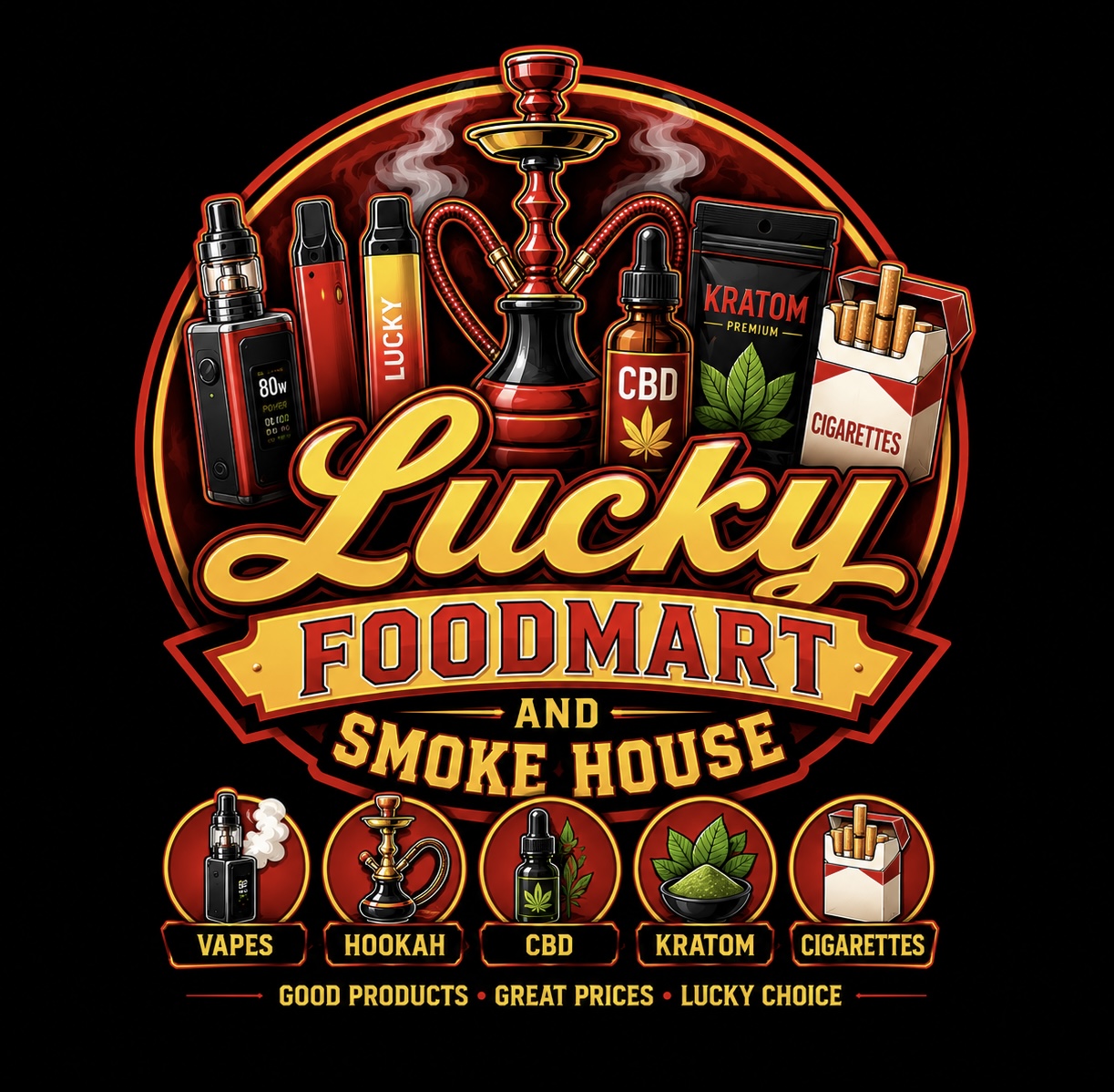 Lucky Food Mart Logo